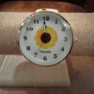 Varsales White with Sunflowers Watch with Stretch Band